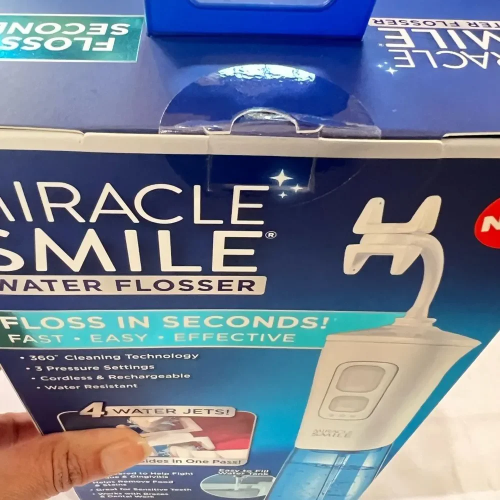 Miracle Smile Water Flosser Cordless & Rechargeable 360 Cleaning Technology